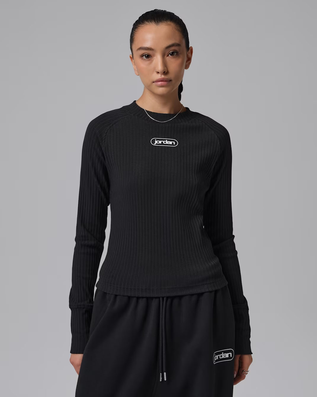 Jordan Flight Women's Long-Sleeve Top Black