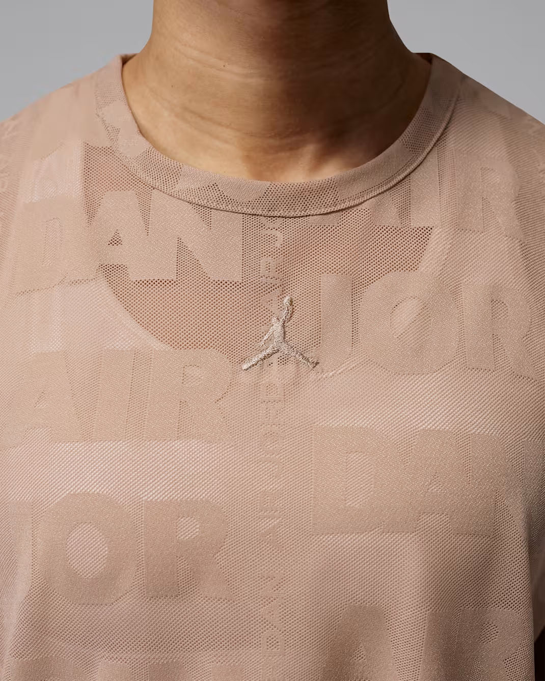 Jordan Flight Women's Open Knit Top Khaki 2