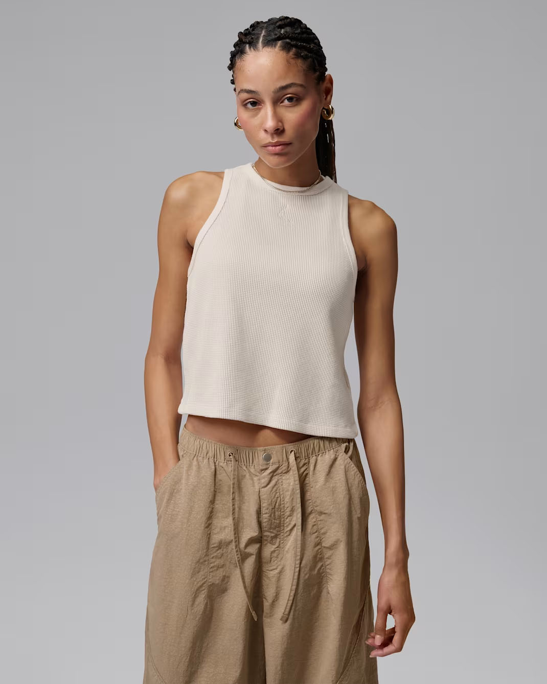 Jordan Flight Women's Waffle Tank Pale Ivory 1