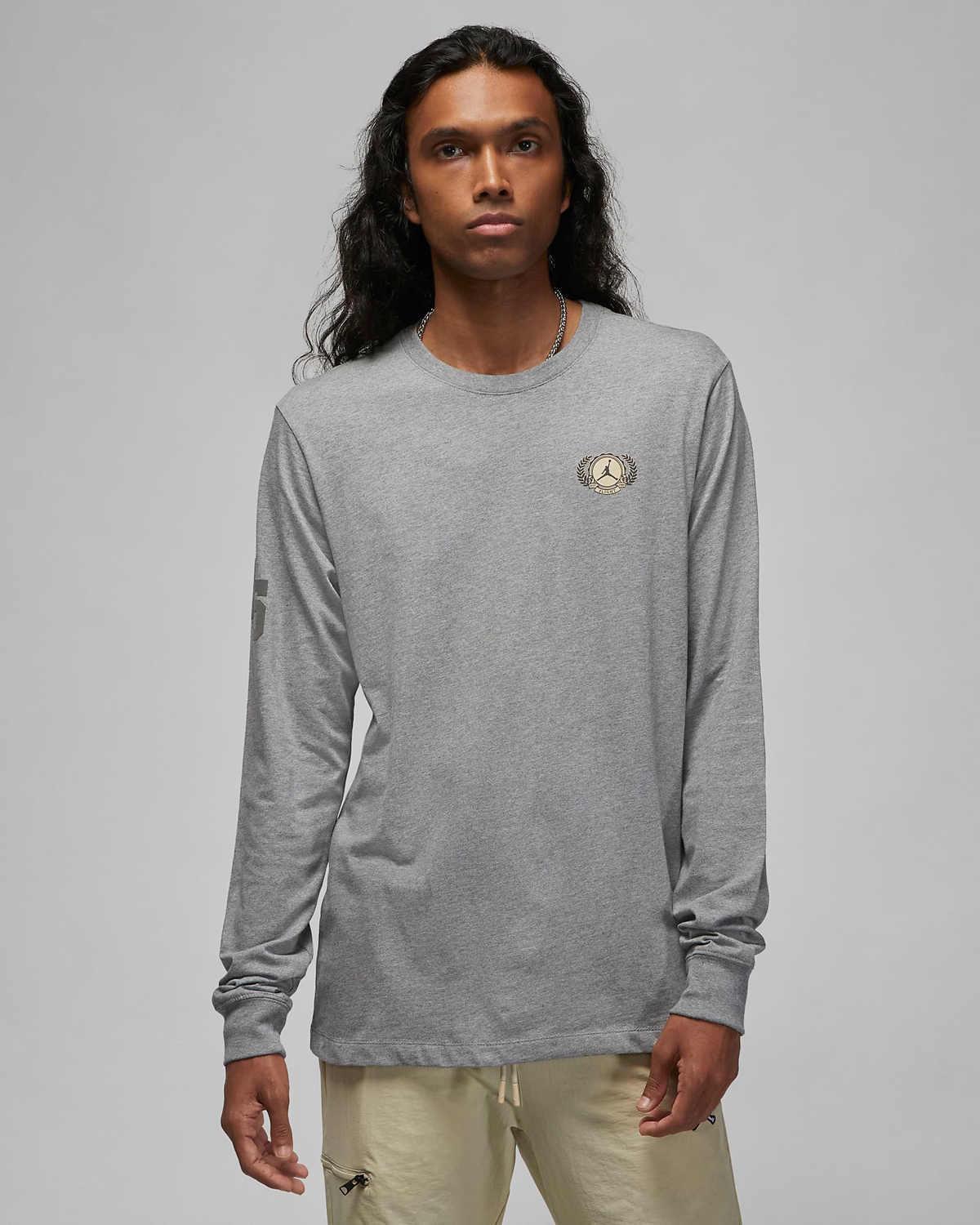 Jordan-Holiday-2022-Long-Sleeve-T-Shirt-Grey-1