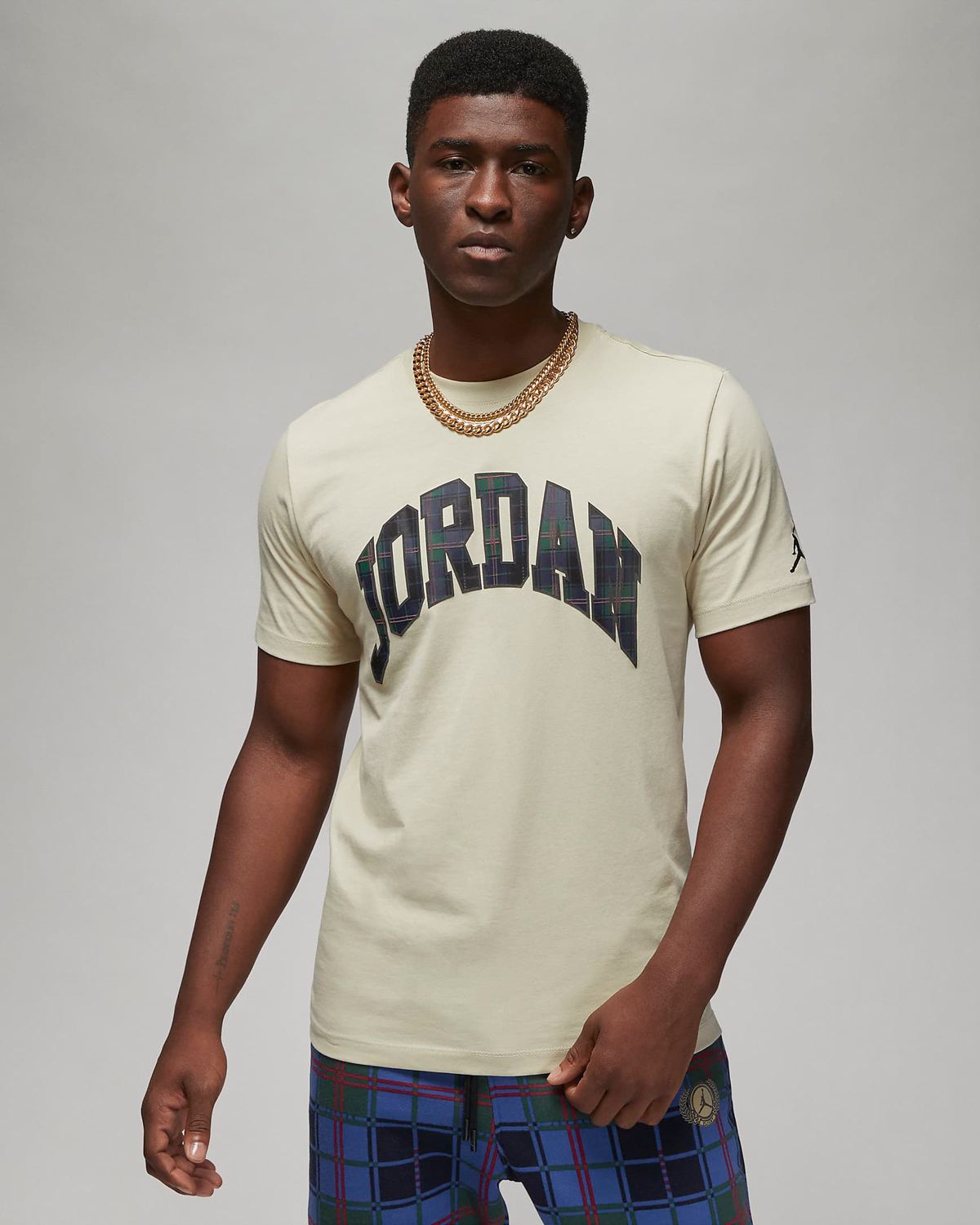 Jordan-Holiday-2022-Plaid-T-Shirt-Rattan