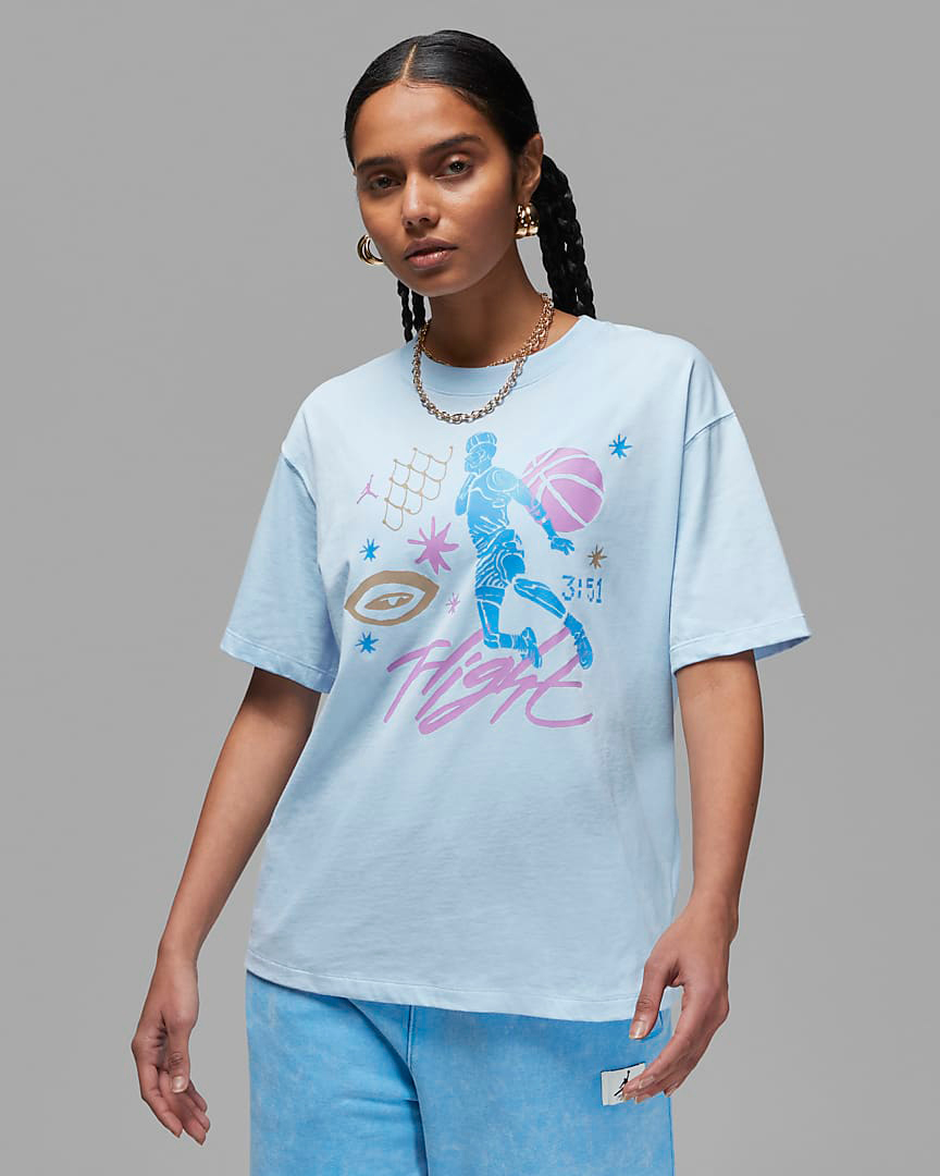 Jordan-Ice-Blue-Womens-Boxy-T-Shirt