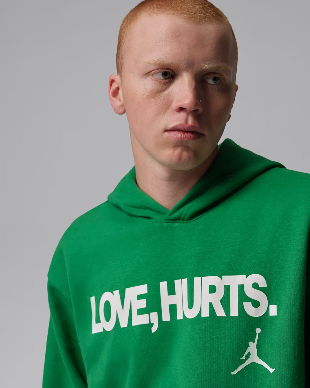 Jordan Jalen Hurts Love Hurts Mens Hoodie Kelly Green 3