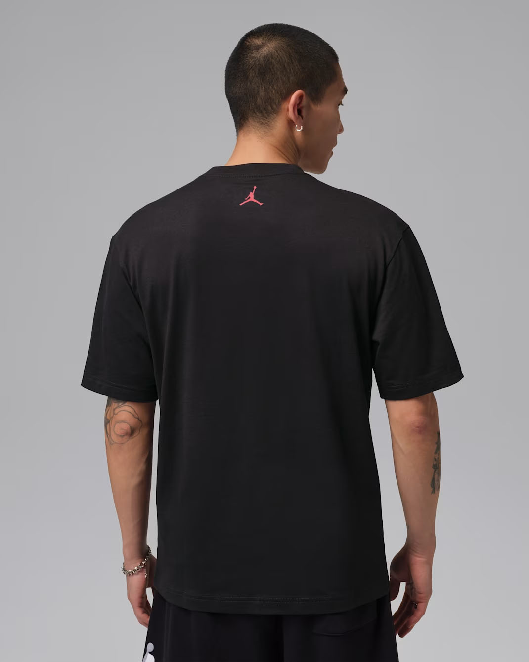 Jordan Jumpman Mens Graphic T Shirt Black White Red 1