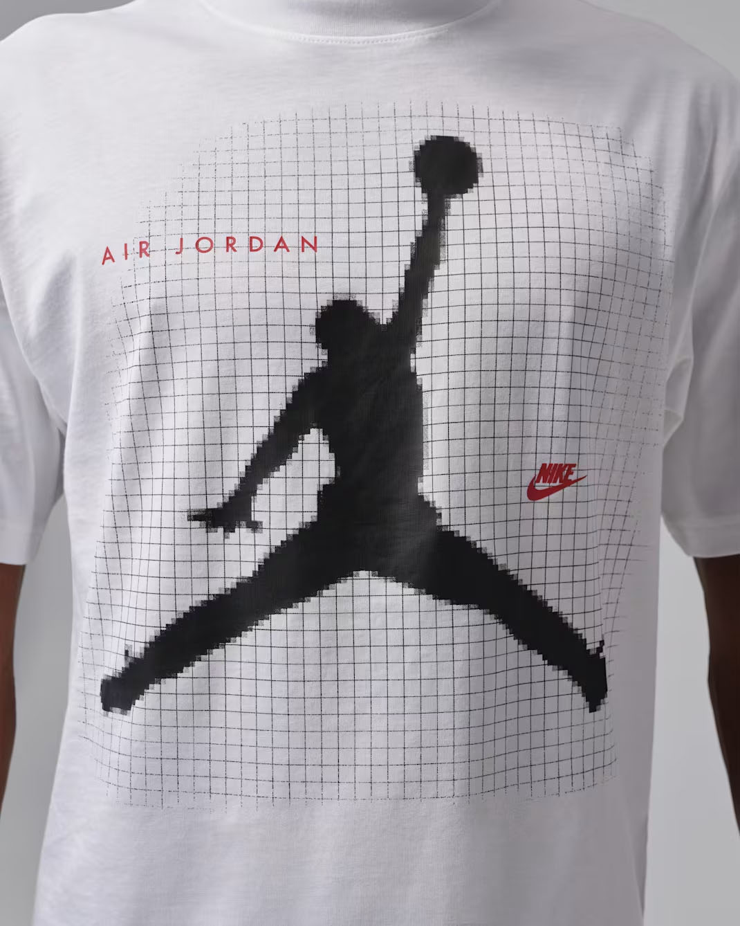 Jordan Jumpman Mens Graphic T Shirt White Black Red 1
