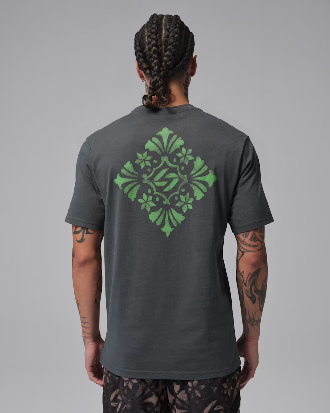 Jordan Luka 5 Mens T Shirt Anthracite Scream Green 2