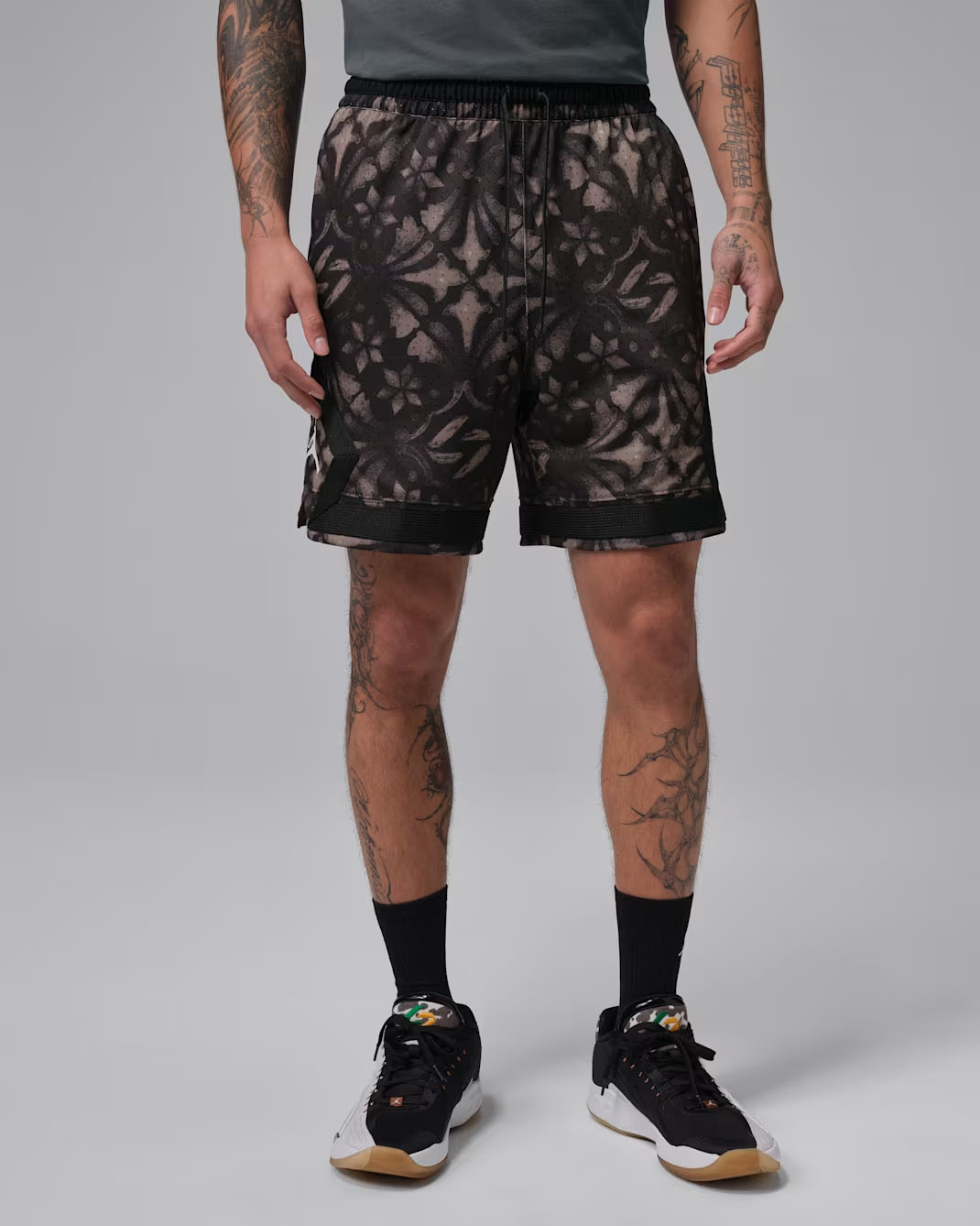 Jordan Luka Doncic Mens Dri Fit Diamond Shorts Black Sail 1