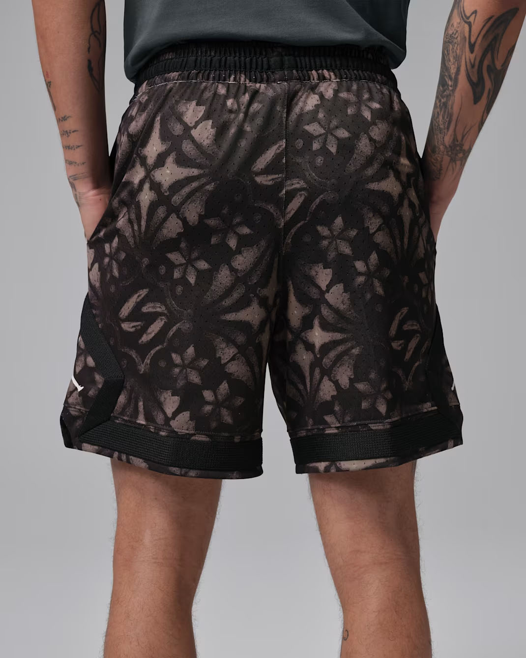 Jordan Luka Doncic Mens Dri Fit Diamond Shorts Black Sail 3