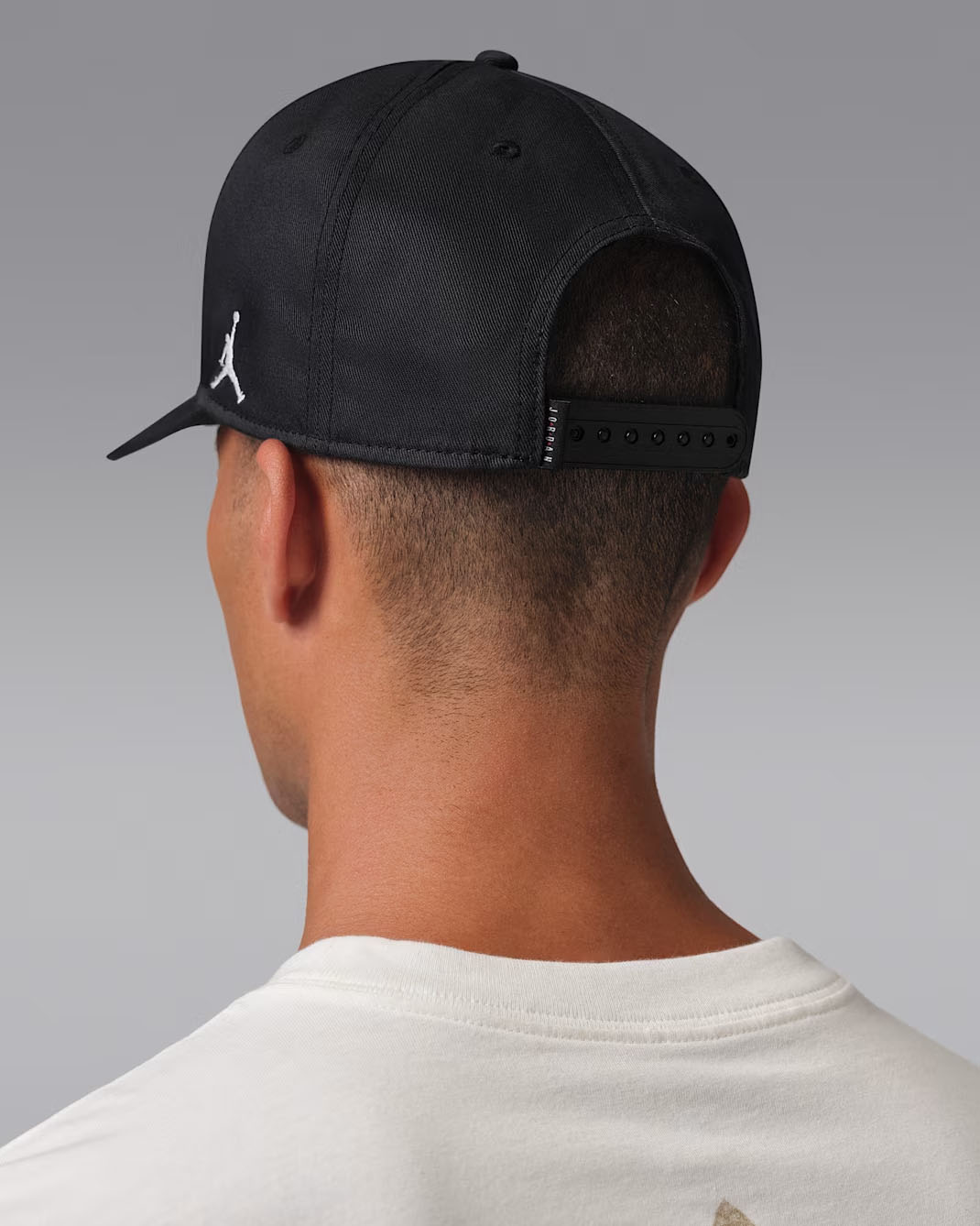 Jordan Luka Rise Cap Snapback Hat Black White 3