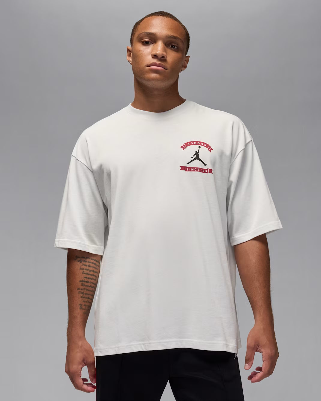 Jordan Mens Oversized Reissue T Shirt Summit White 1