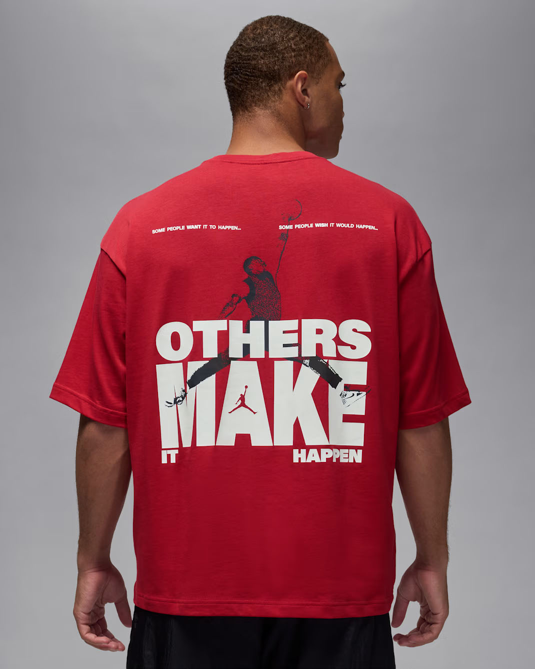 Jordan Mens Oversized Reissue T Shirt Varsity Red 2