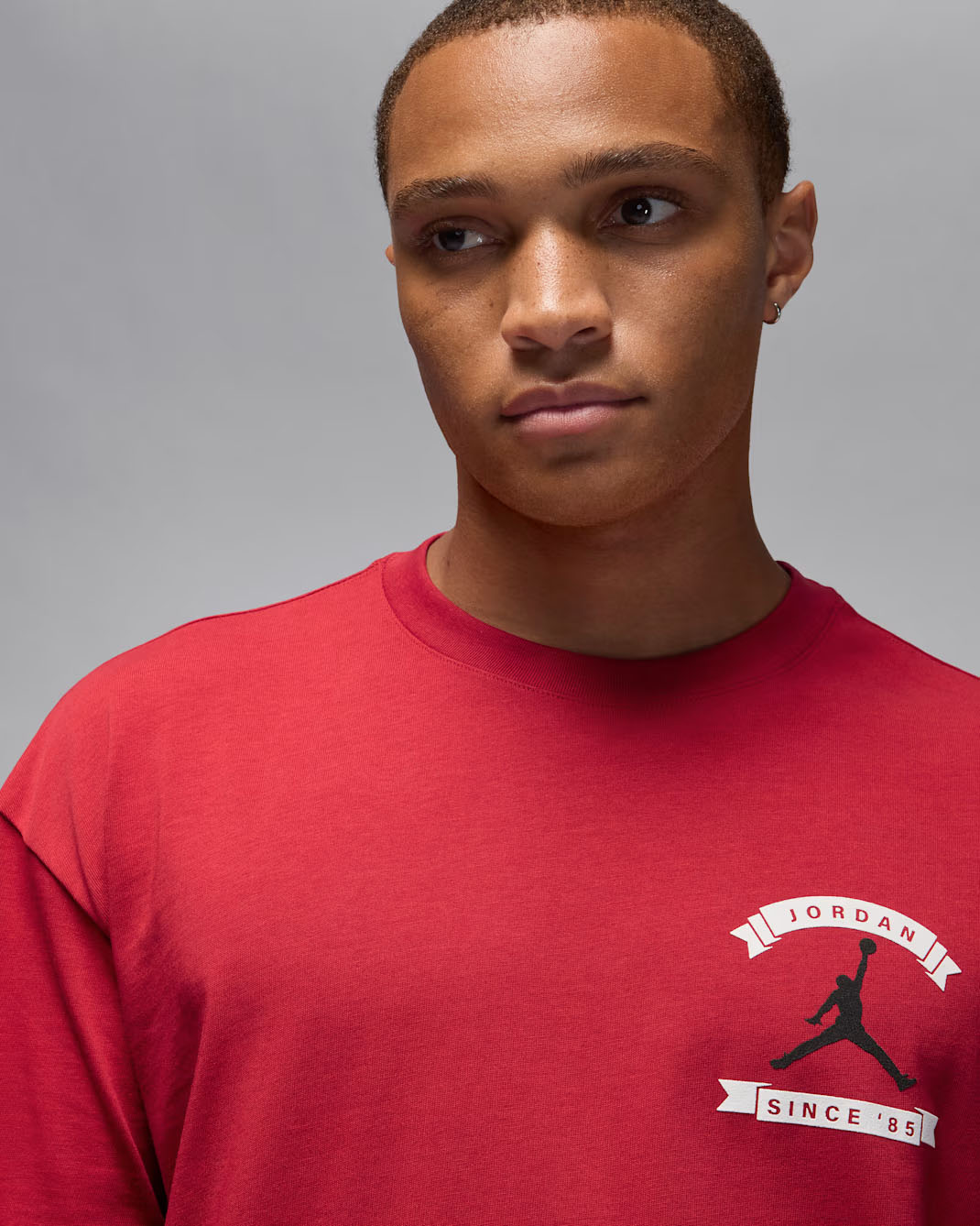 Jordan Mens Oversized Reissue T Shirt Varsity Red 3