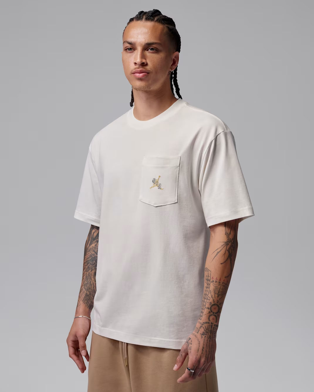 Jordan Men's Pocket T-Shirt Sail Lemon Wash 1