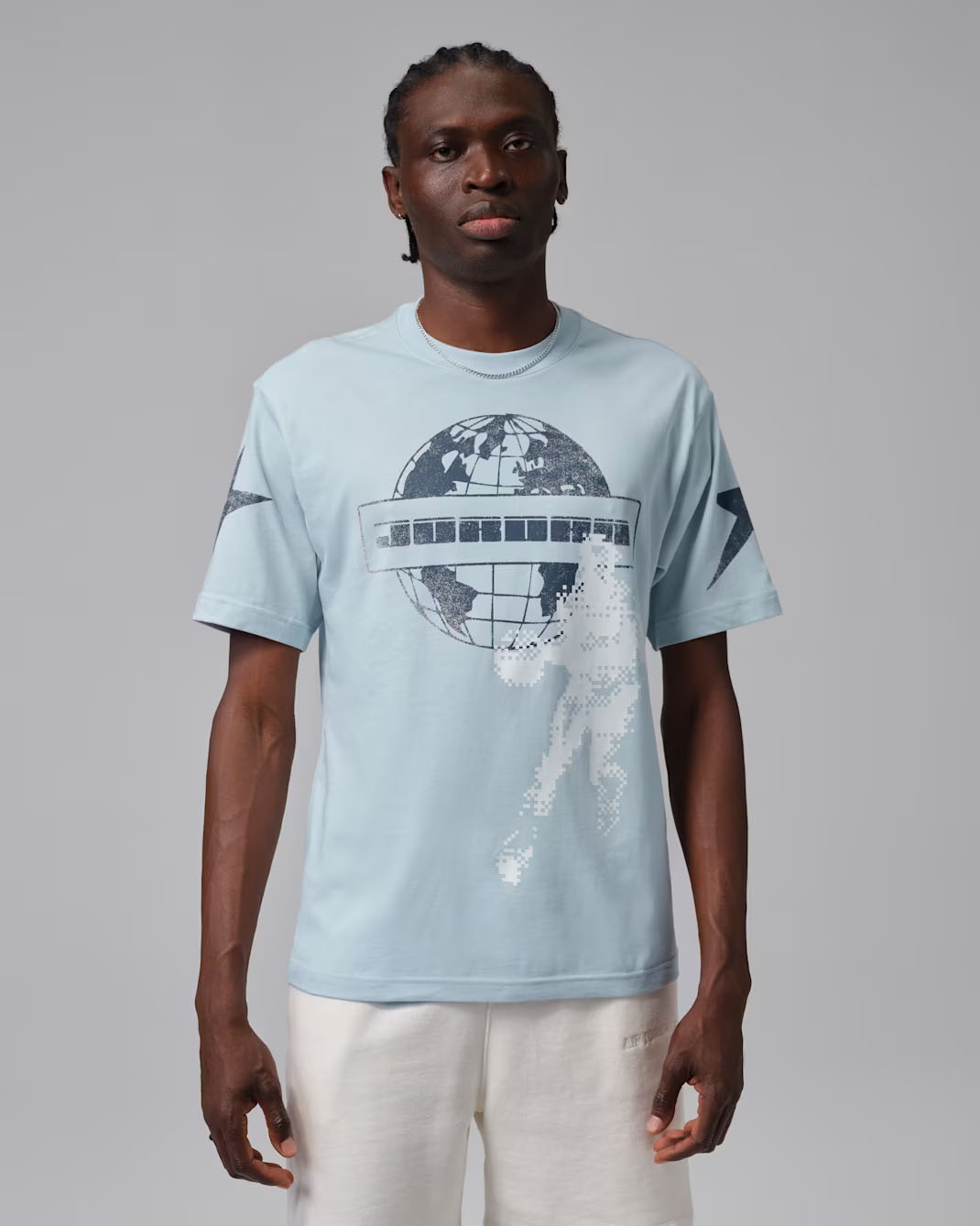 Jordan Men's Star Graphic T-Shirt Aura Squadron Blue 1