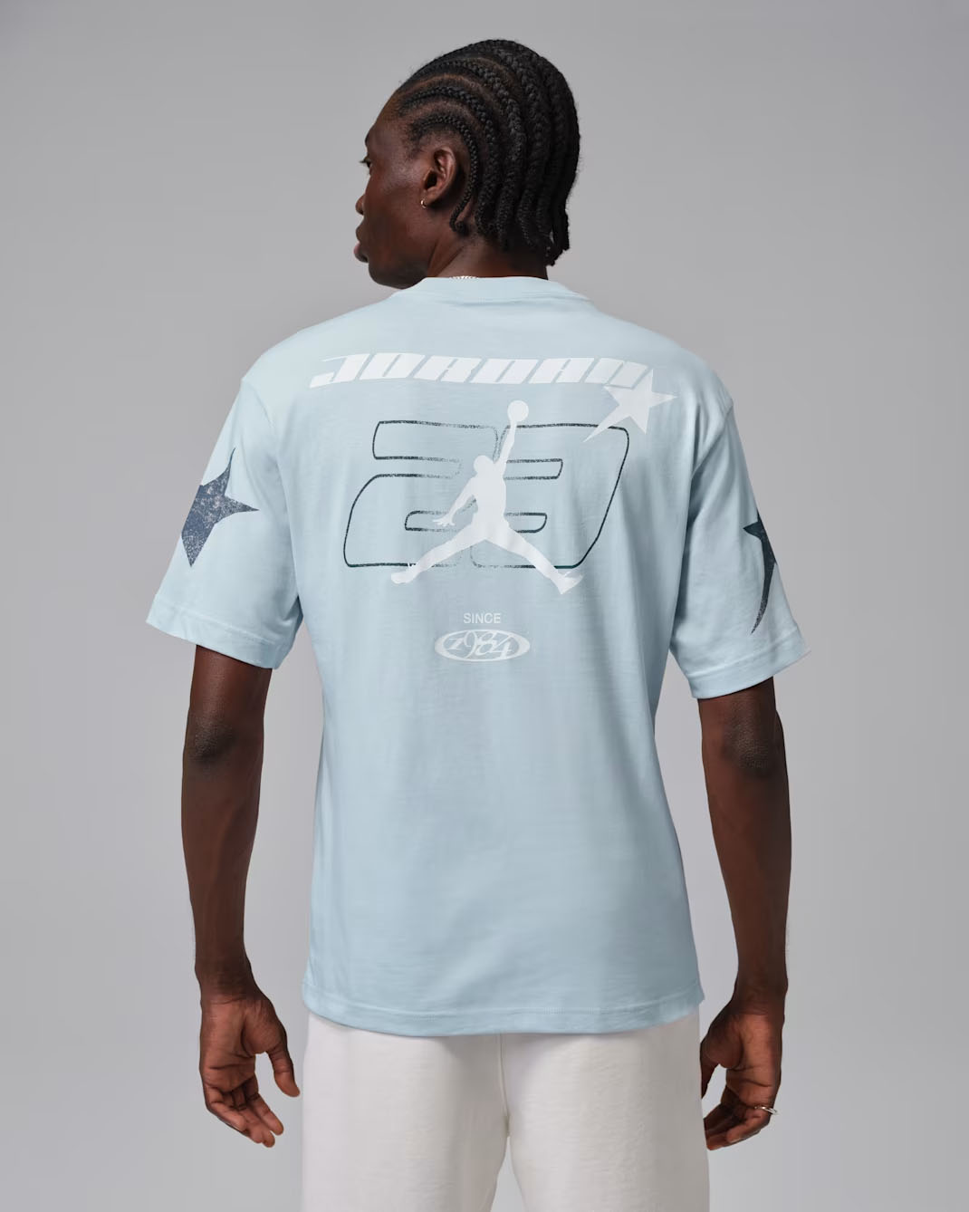 Jordan Men's Star Graphic T-Shirt Aura Squadron Blue 2