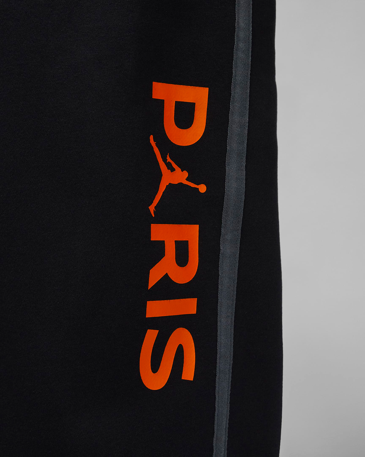 Jordan-PSG-Paris-Saint-Germain-Fleece-Pants-Black-Orange-3