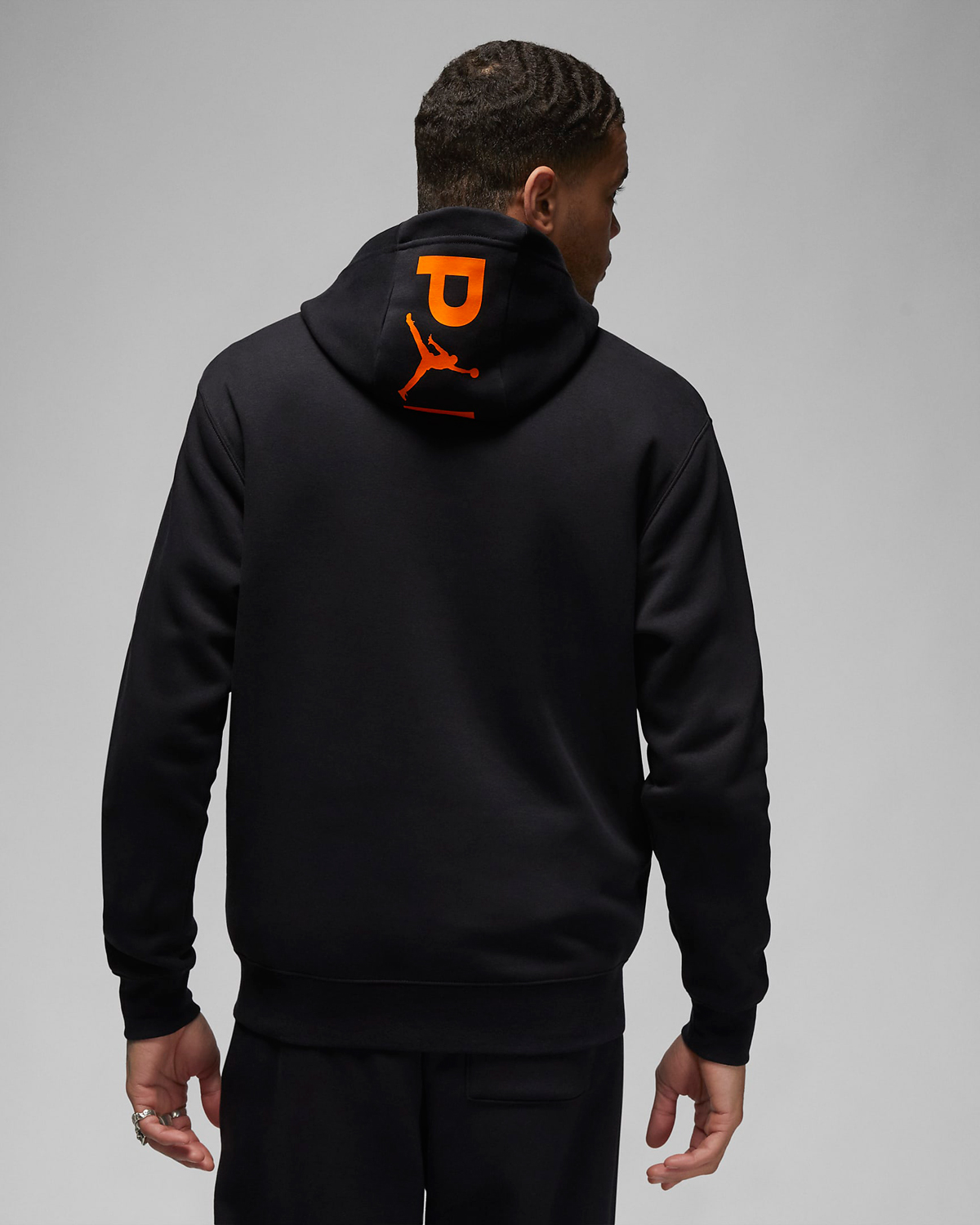 Jordan-PSG-Paris-Saint-Germain-Hoodie-Black-Orange-2