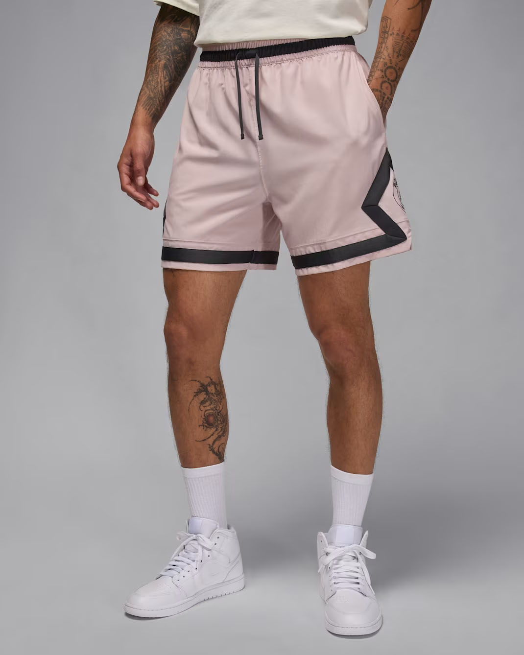 Jordan PSG Paris Saint Germain Mens Diamond Shorts Particle Rose 1