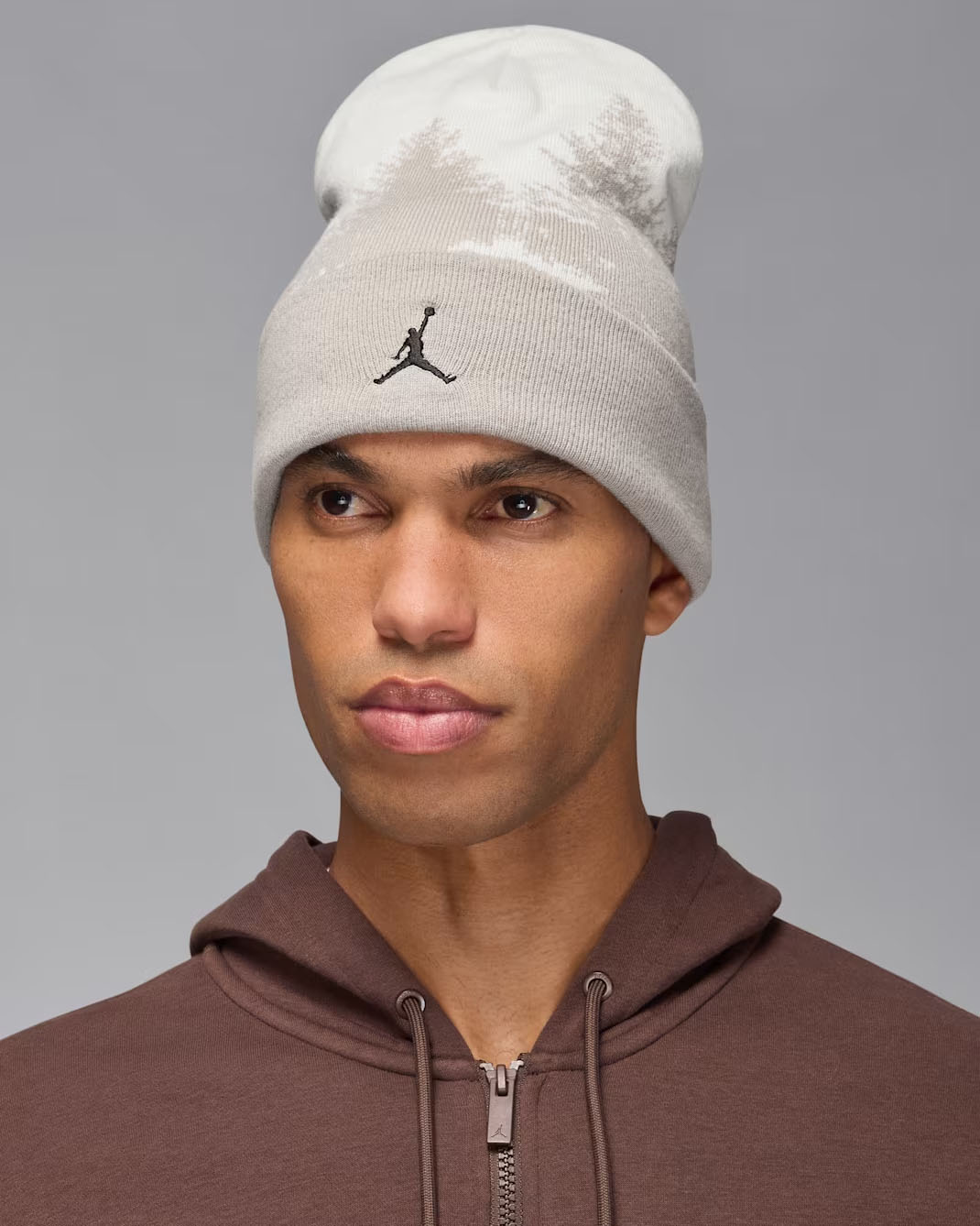 Jordan Peak Mountainside Beanie Sail Orewood Brown 1