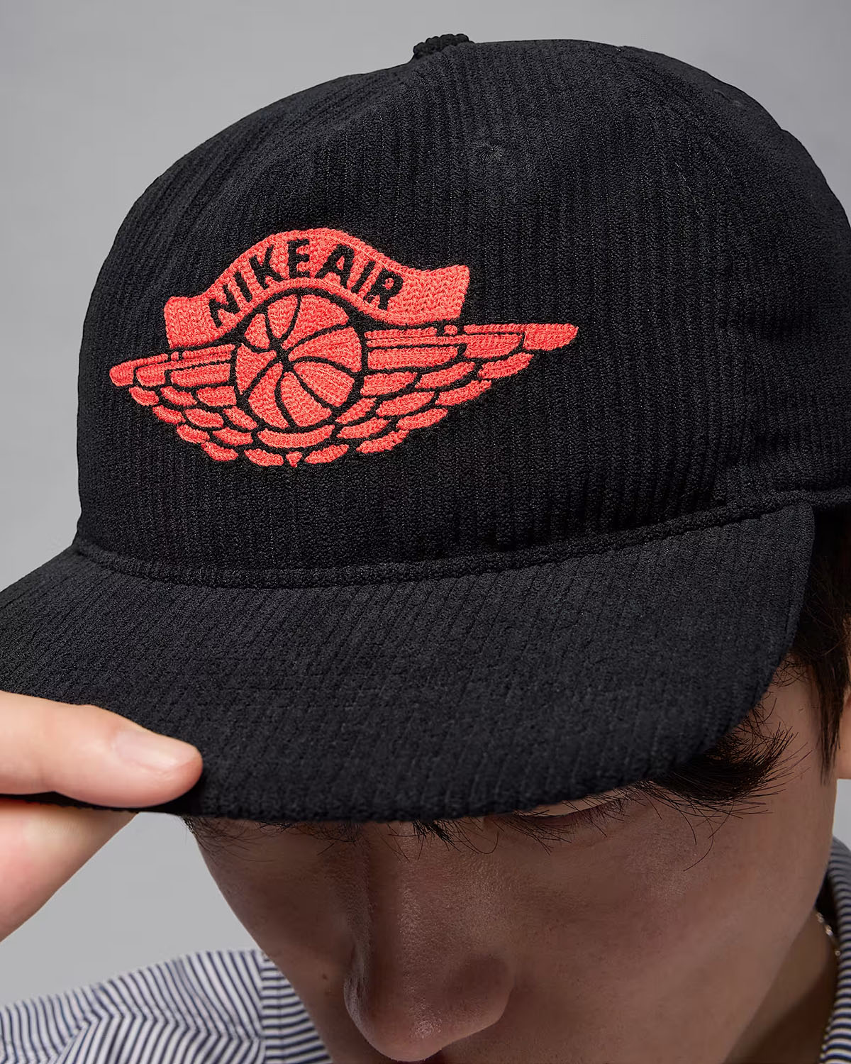Jordan Pro Rare Air Hat Black Chili Red 2