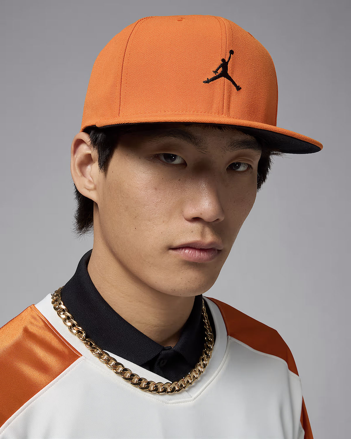 Jordan Pro Structured Hat Snapback Cap Starfish Orange Black 1