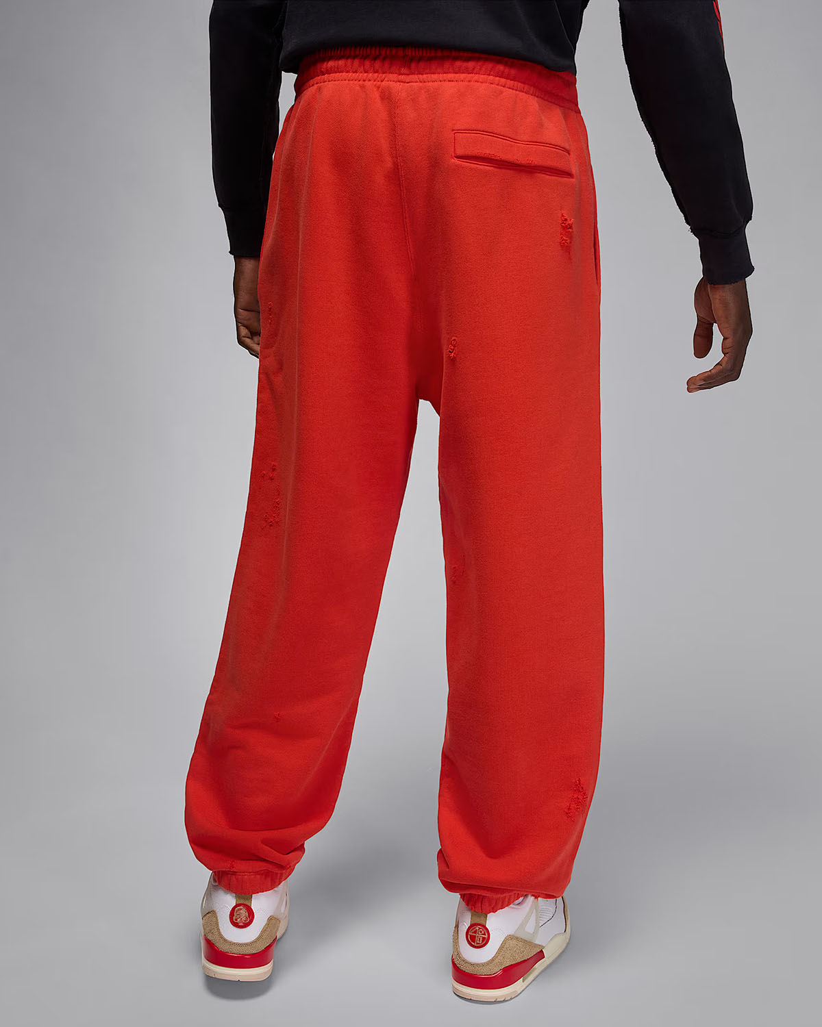 Jordan Rare Air Mens Fleece Pants Chili Red 2