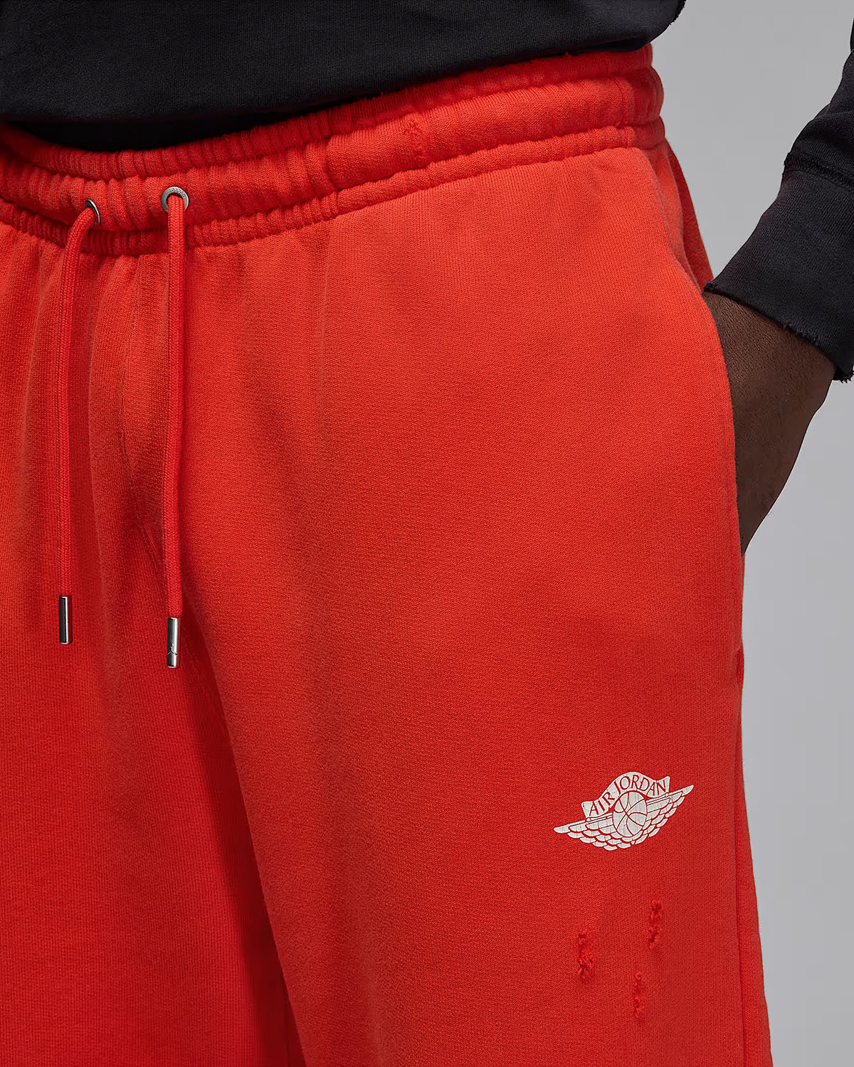 Jordan Rare Air Mens Fleece Pants Chili Red 3