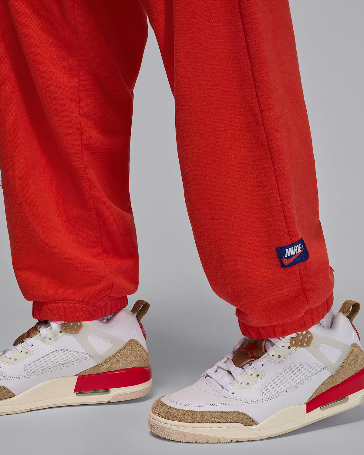 Jordan Rare Air Mens Fleece Pants Chili Red 4