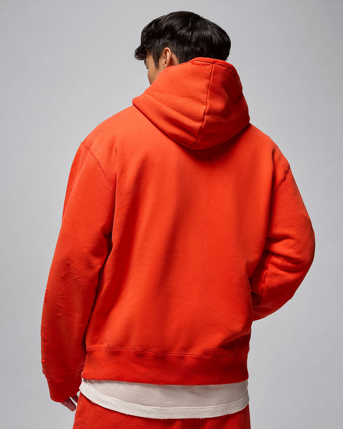Jordan Rare Air Mens Fleece Pullover Hoodie Chili Red 2