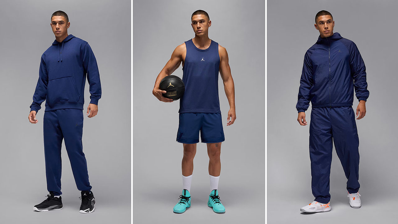 Jordan Sport Blue Void Mens Apparel Clothing Outfits