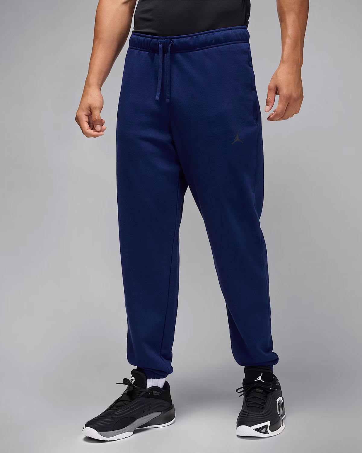 Jordan Sport Crossover Mens Dri Fit Fleece Pants Blue Void