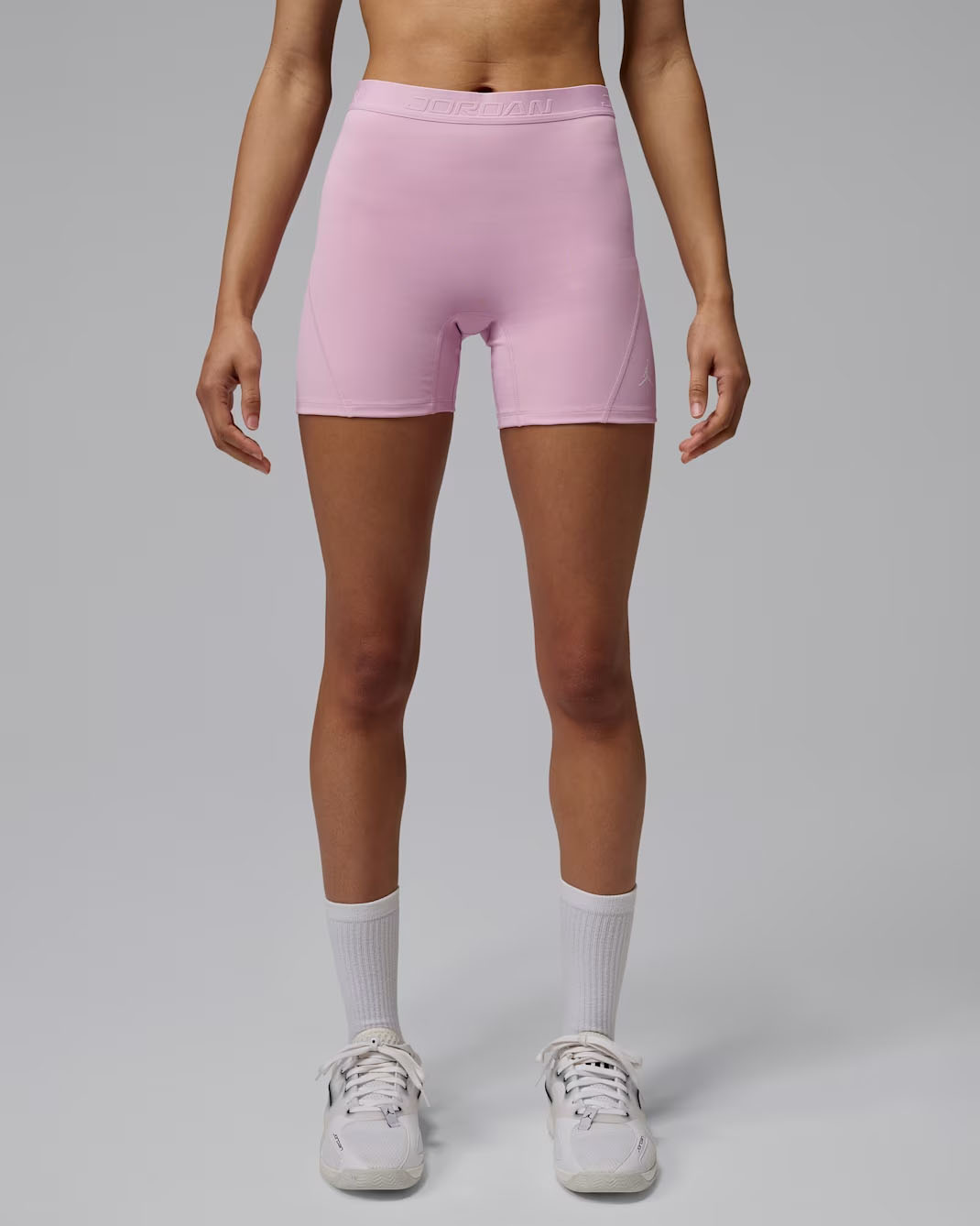 Jordan Sport Essentials Women's Dri-FIT High-Waisted Shorts Iced Carmine