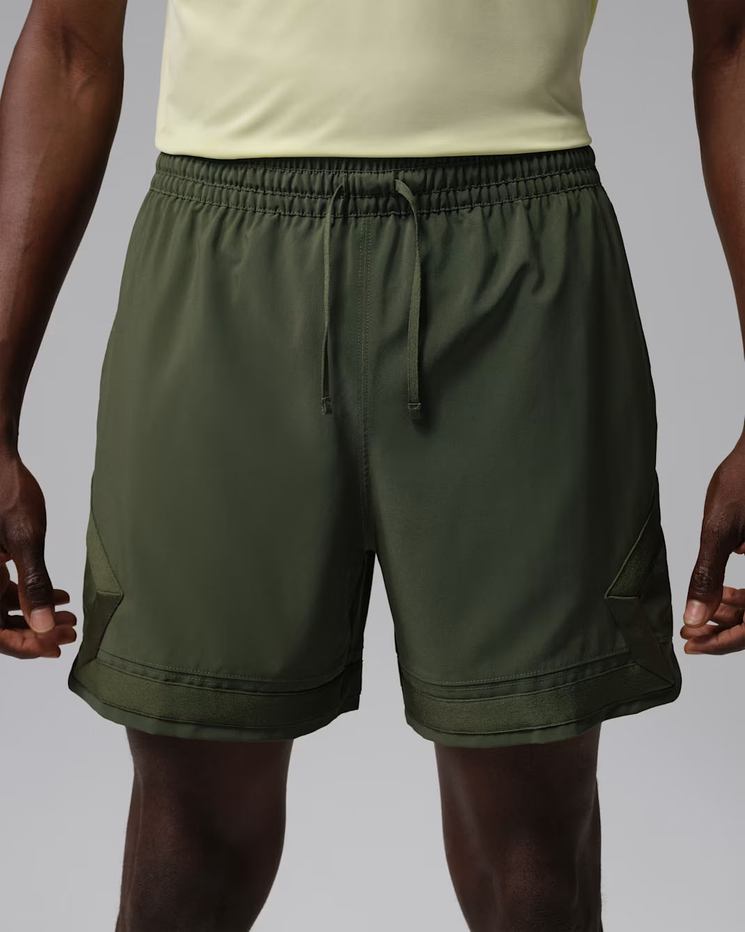 Jordan Sport Mens Dri FIT Woven Diamond Shorts Cargo Khaki 2