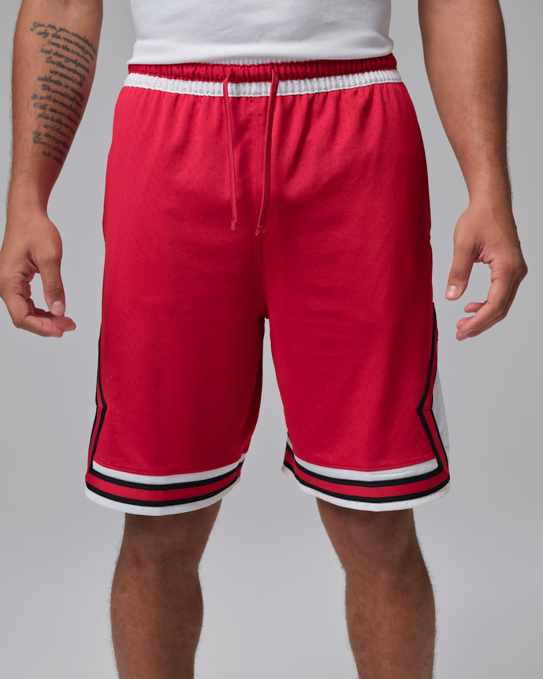 Jordan-Sport-Mens-Dri-FIt-Diamond-Shorts-Gym-Red-White-Black-1