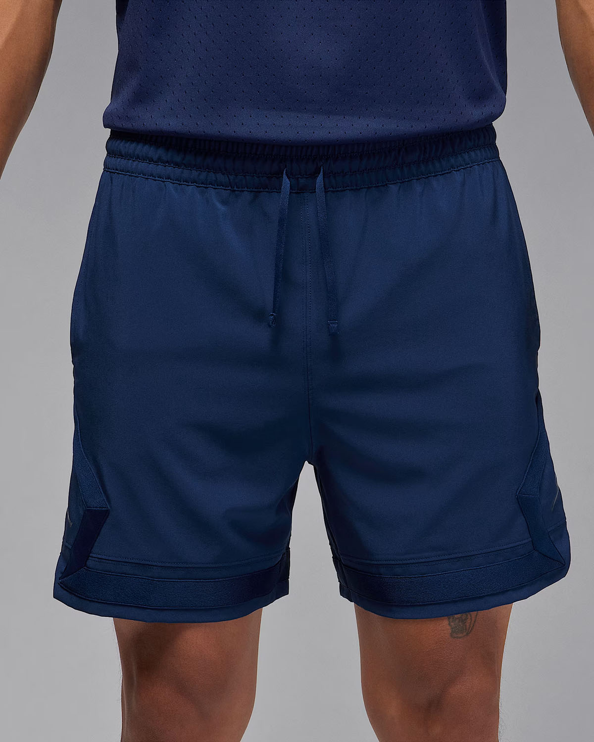 Jordan Sport Mens Dri Fit Woven Diamond Shorts Blue Void 1