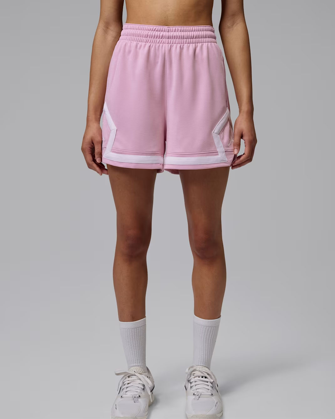 Jordan Sport Women's Diamond Shorts Iced Carmine White 1