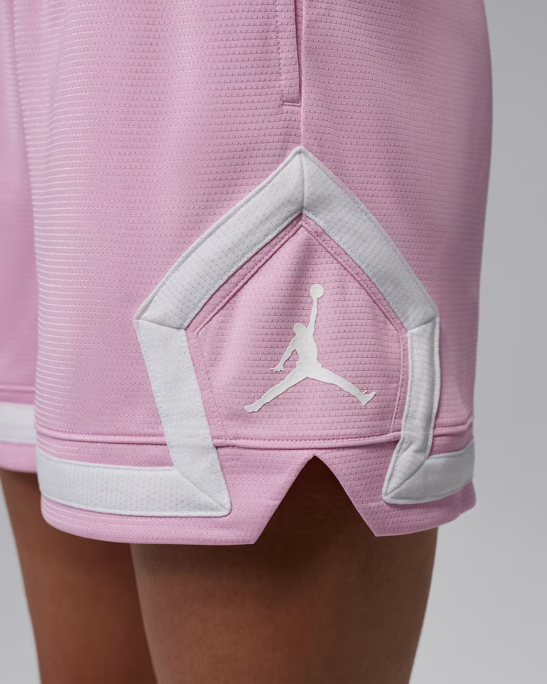 Jordan Sport Women's Diamond Shorts Iced Carmine White 3