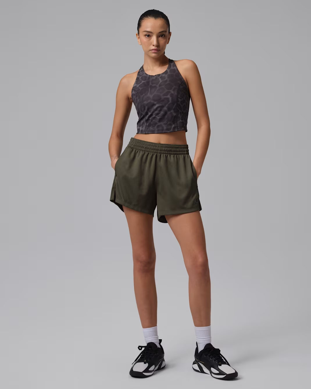 Jordan Sport Womens Mens Shorts Cargo Khaki Outfit