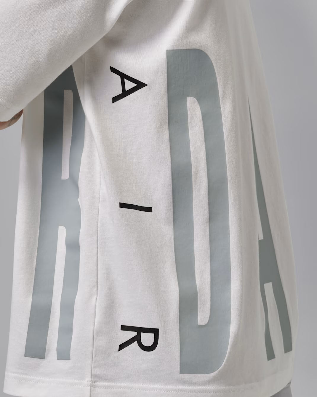 Jordan Torso Logo Mens Oversized T Shirt White Black Grey 3