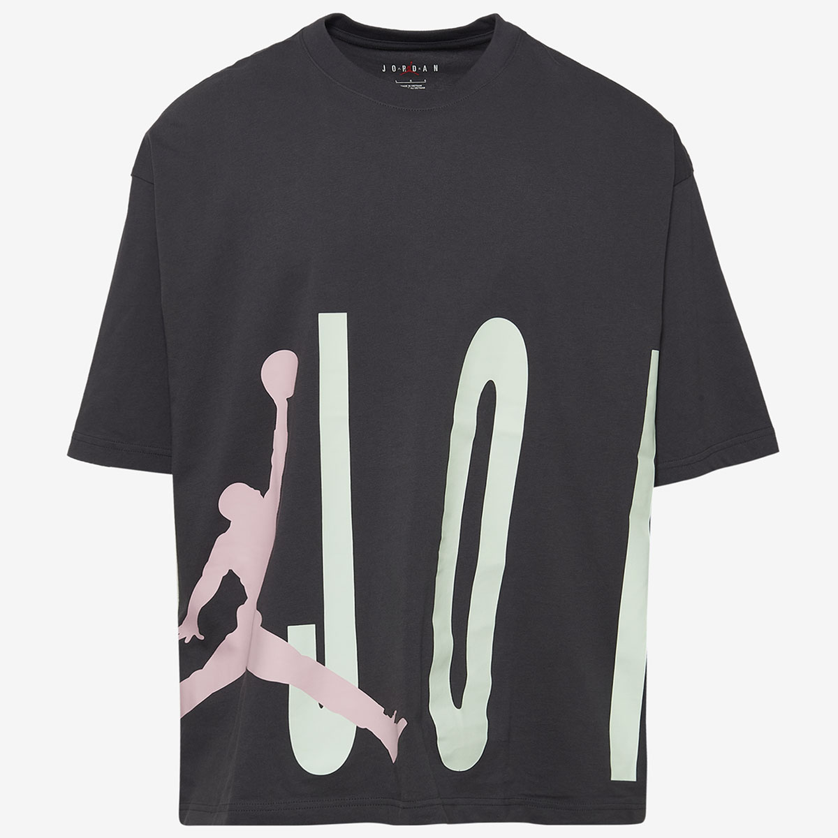 Jordan Torso Stretch Oversized T Shirt Anthracite Iced Carmine Jade Aura 1