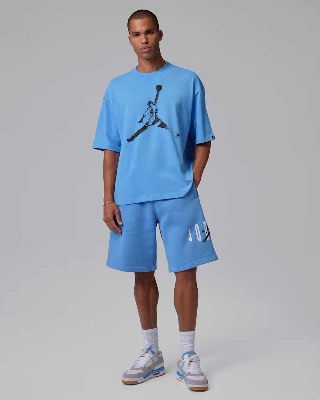 Jordan University Blue Mens Shirt Shorts Outfit Spring Summer 2026