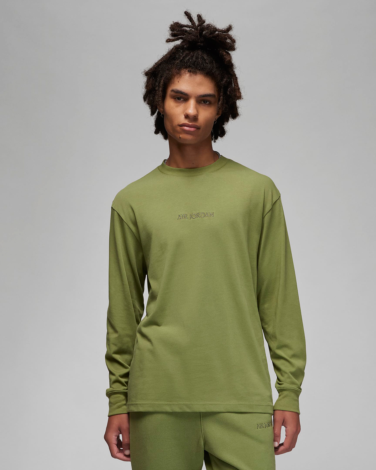 Jordan-Wordmark-Long-Sleeve-T-Shirt-Sky-J-Light-Olive