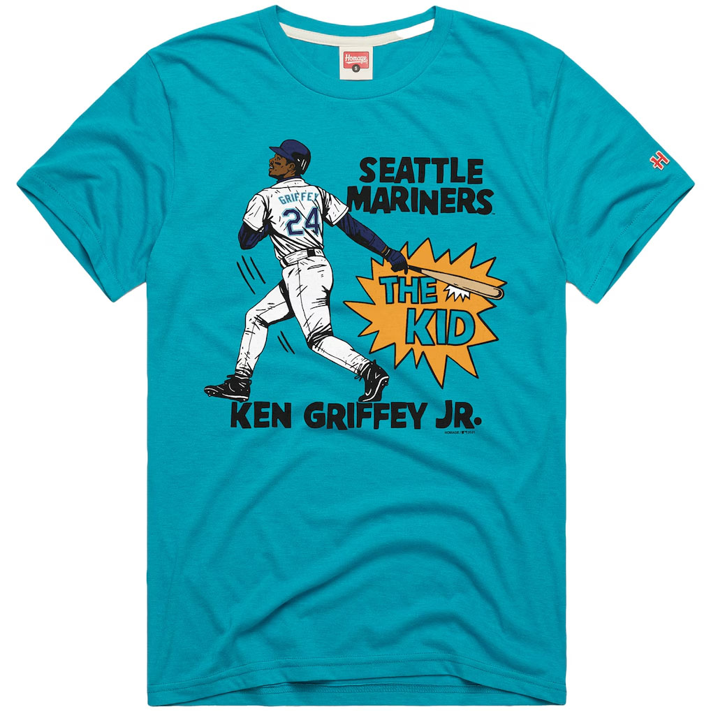 Ken Griffey Jr. Seattle Mariners Homage Graphic Player Freshwater T-Shirt