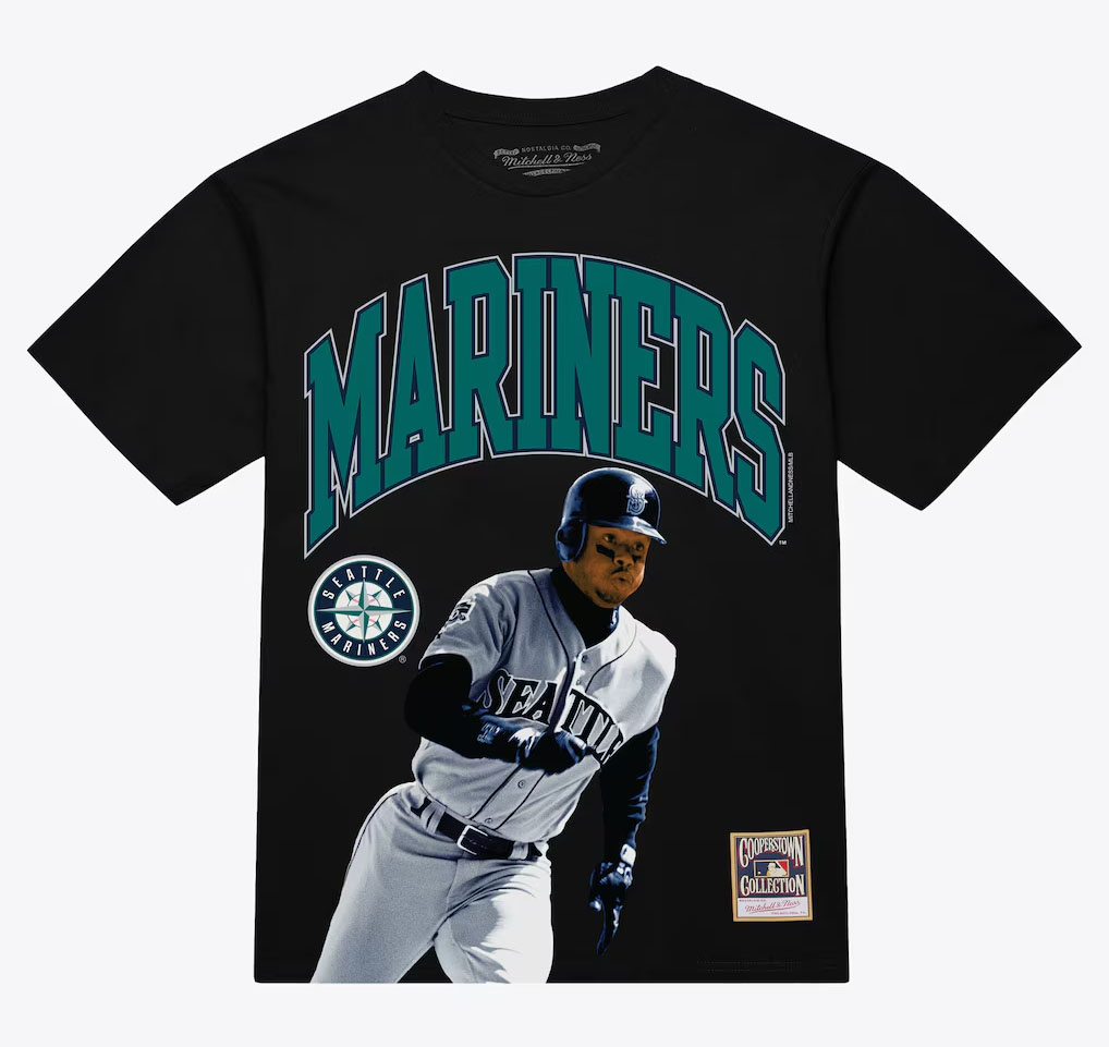 Ken Griffey Jr. Seattle Mariners Mitchell & Ness Photo Arch Player Graphic T-Shirt Black