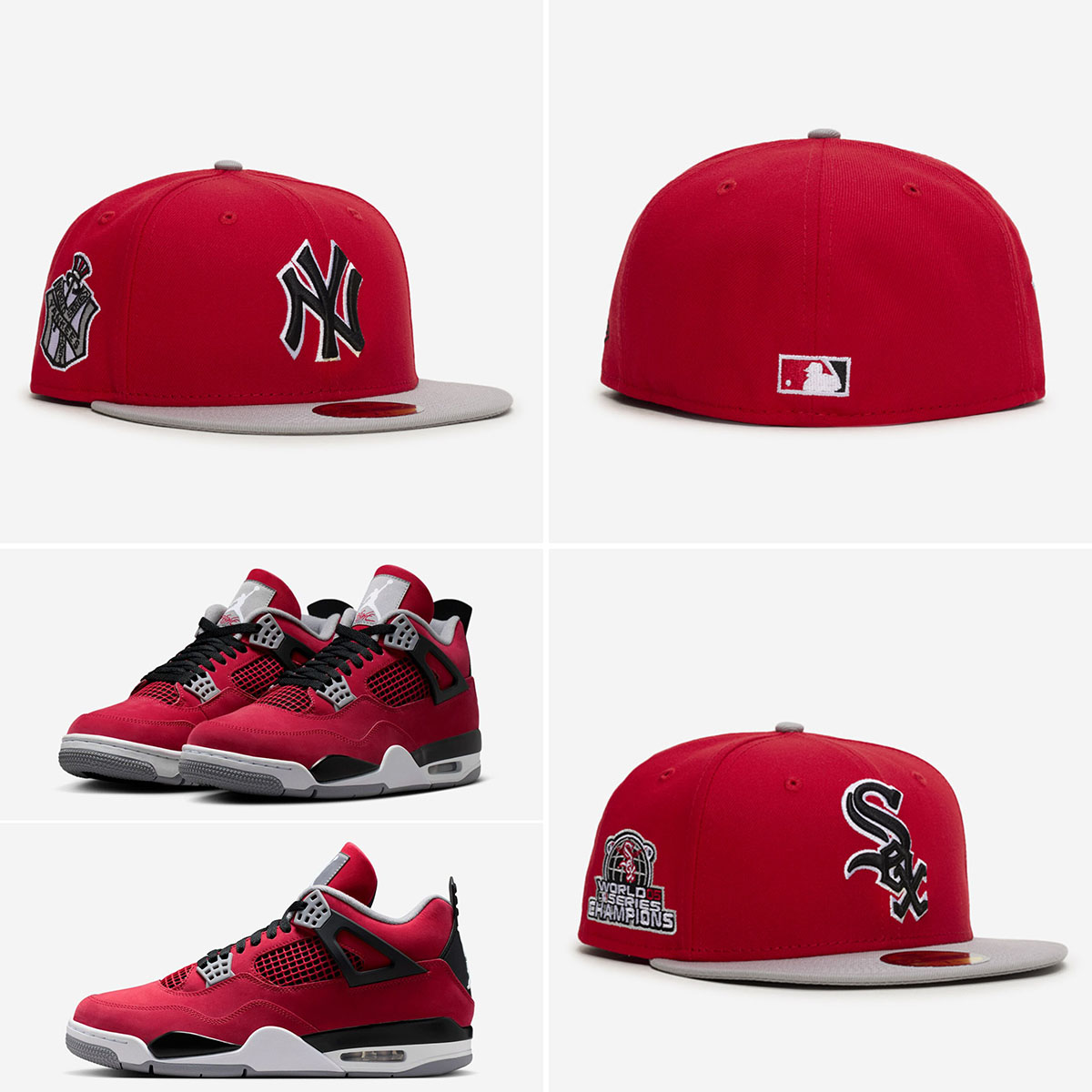 New Era Jordan 4 Toro Bravo 59FIFTY Fitted Hats to Match Sneakers
