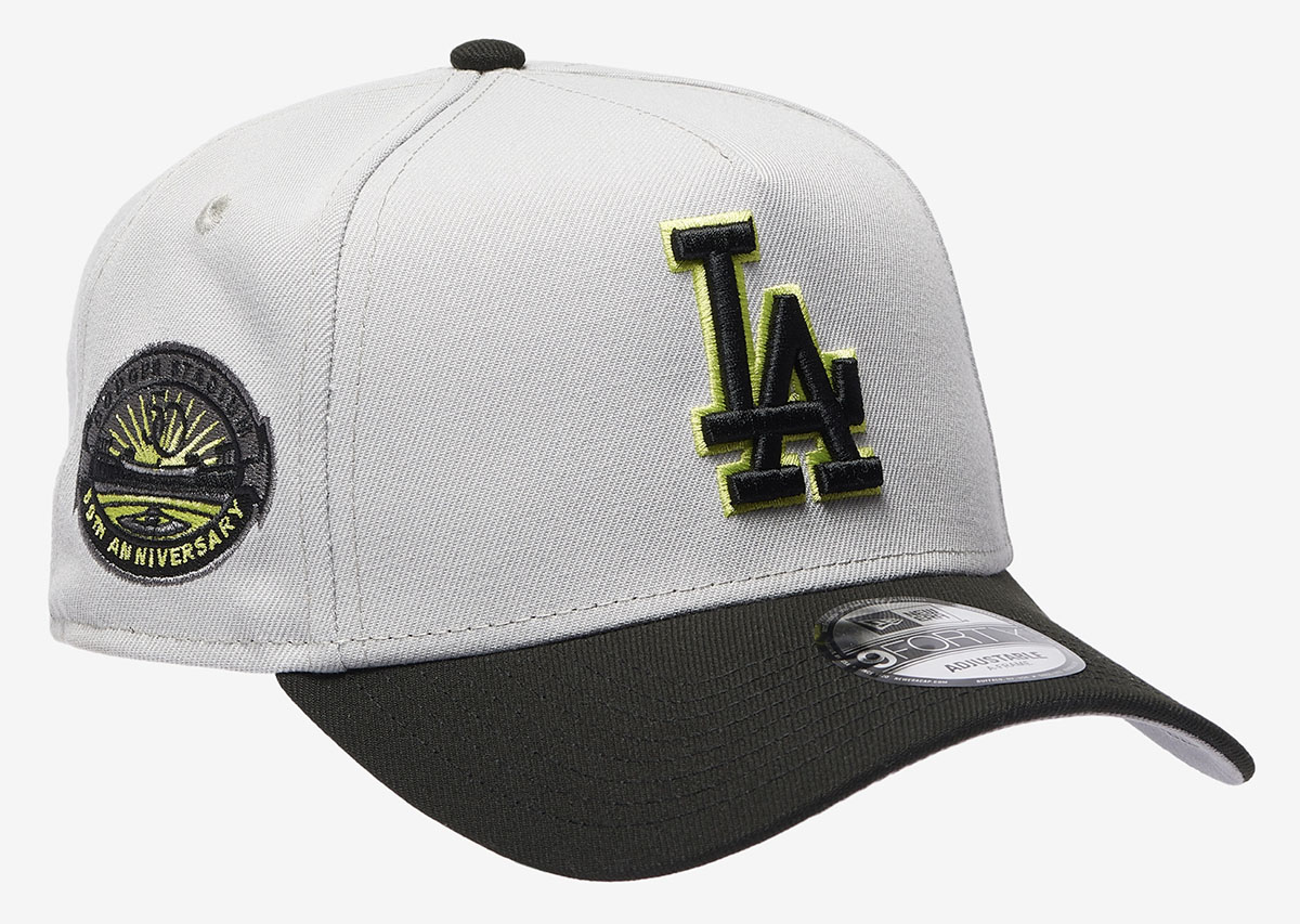 New-Era-LA-Dodgers-9Forty-Neon-A-Frame-Cap-Snapback-Hat-Grey-Black-Volt-Green-2