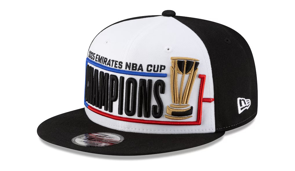 New York Knicks New Era 2025 NBA Cup Champions Locker Room 9FIFTY Snapback Hat 2