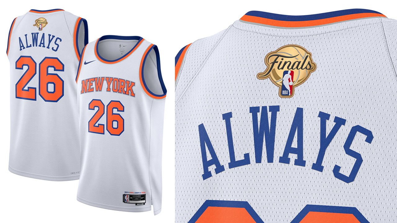 New York Knicks Nike 2026 NBA Finals Champions Always 26 Jersey