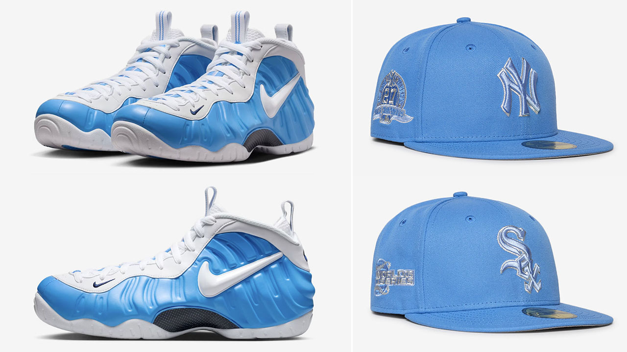 Nike-Air-Foamposite-Pro-University-Blue-2026-x-Air-Jordan-14-University-Blue-2026-x-New-Era-MLB-59FIFTY-Fitted-Hats