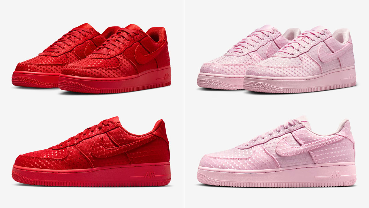 Nike Air Force 1 Low SE Valentines Day 2026 University Red Pink Foam Sneakers